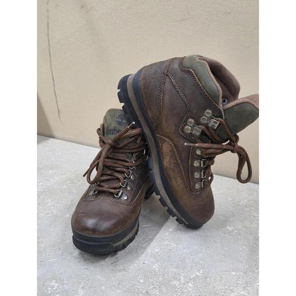 Timberland Boots Mens Size Medium Waterproof Leather Hiking - Main Image